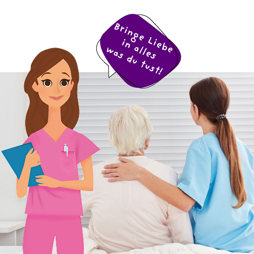 Pflegekraft im Krankenhaus die durch die Personalvermittlung für Pflegekräfte vermittelt wurde